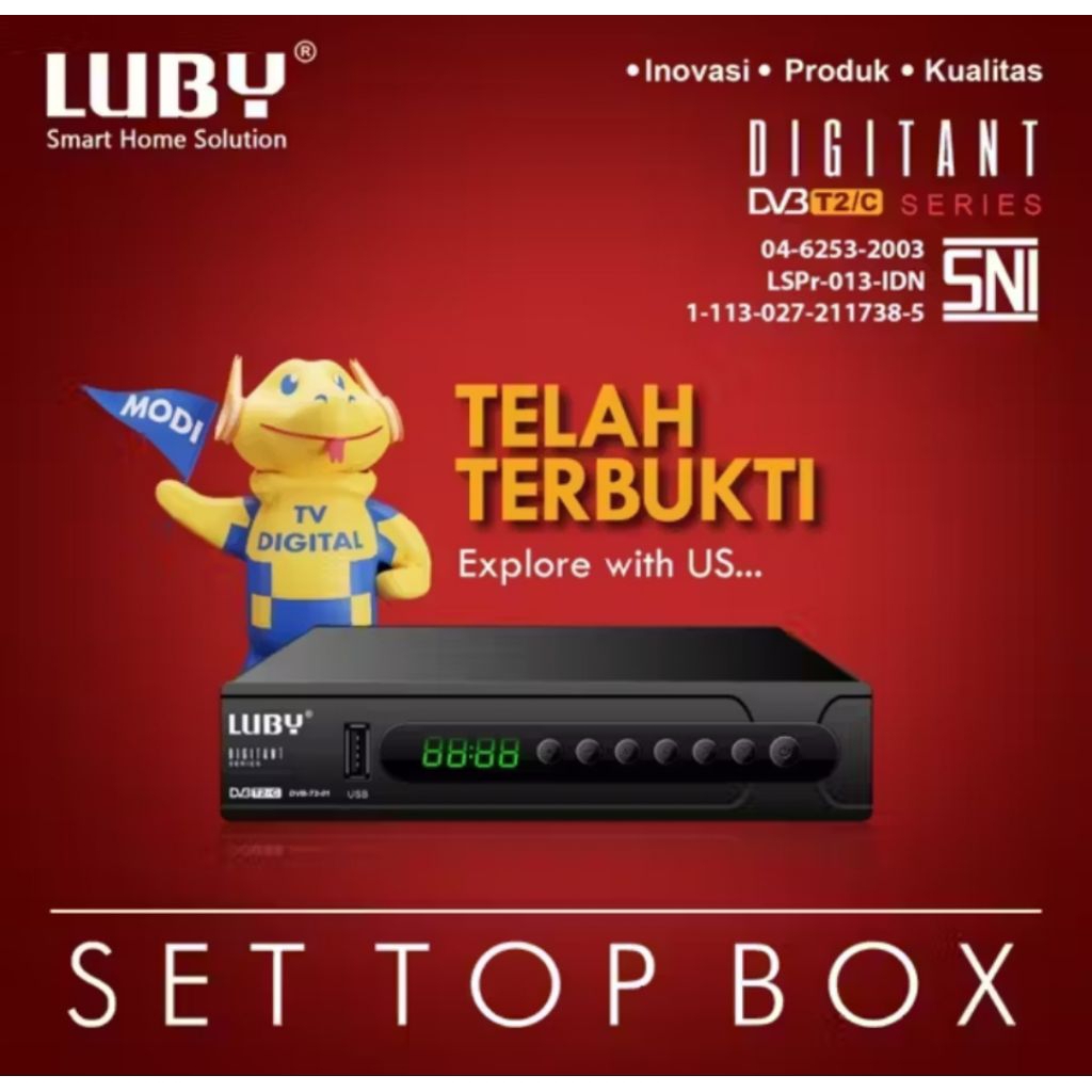 Set top box STB Matrix Burger Hijau / STB LUBY / STB NOISE / Aoki