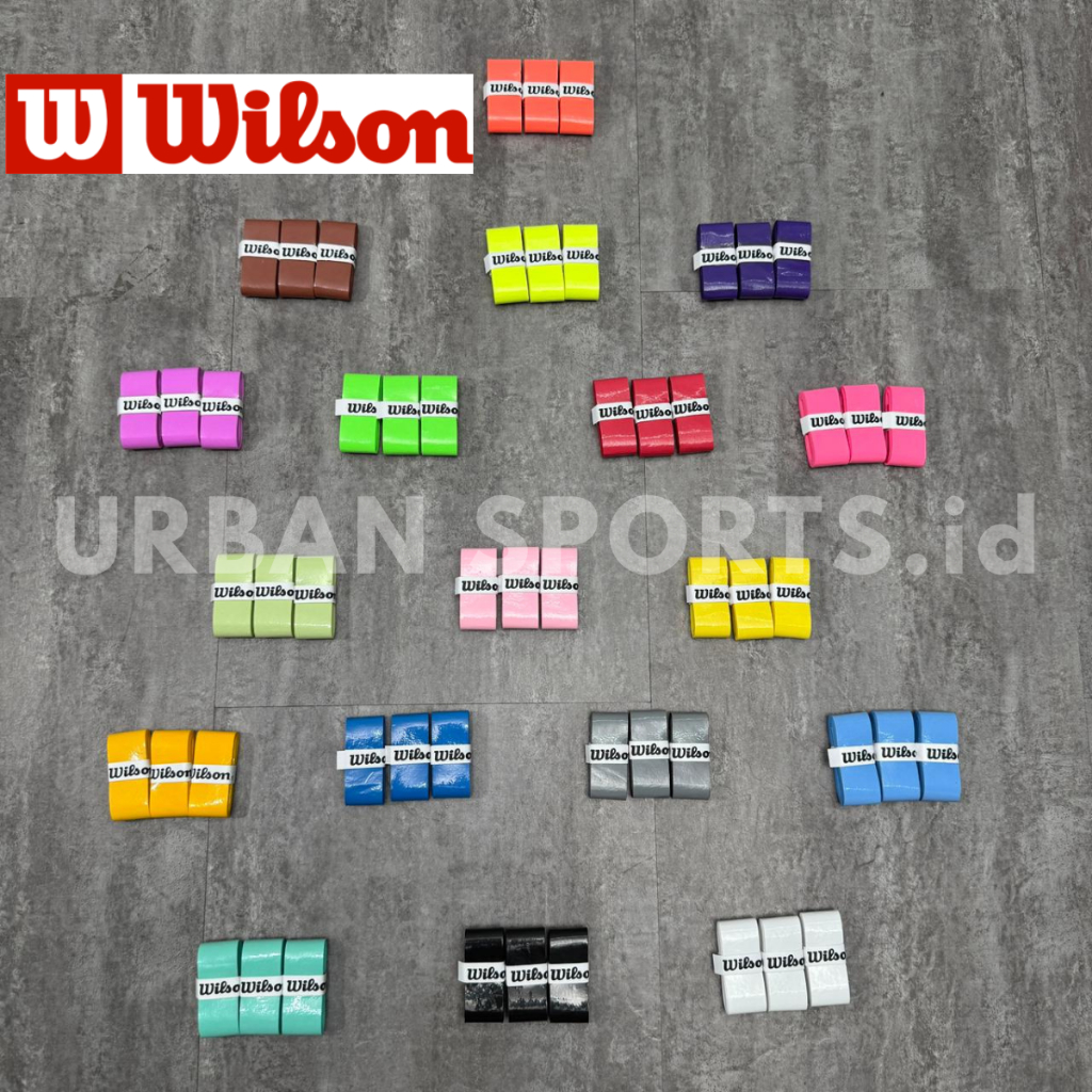 READY STOCK️️️️️ Grip WILSON Profile Tenis/Padel/Badminton/PickleBall Overgrip [COMFORT] - Grip Rake
