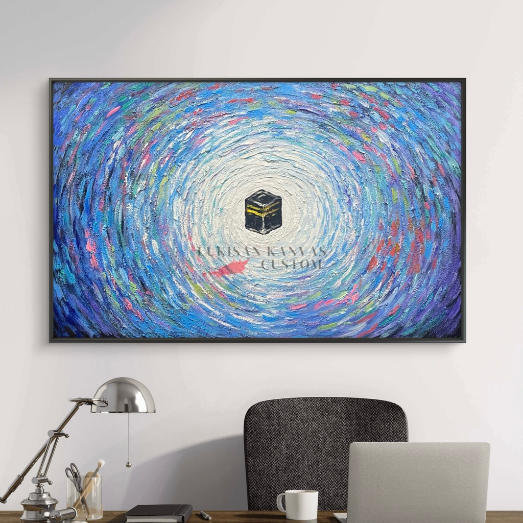 HIASAN DINDING LUKISAN KABAH TIMBUL