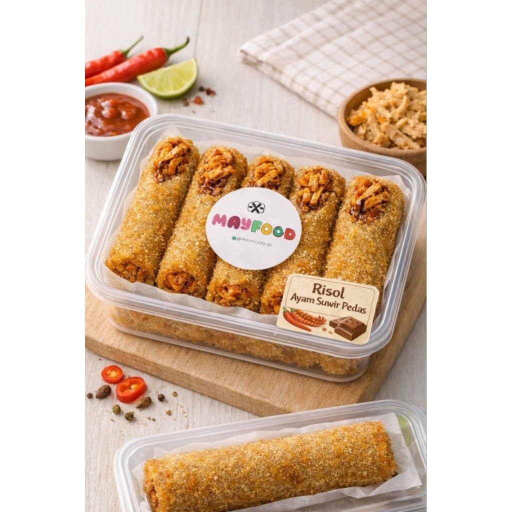 Risol Ayam Suwir Pedas