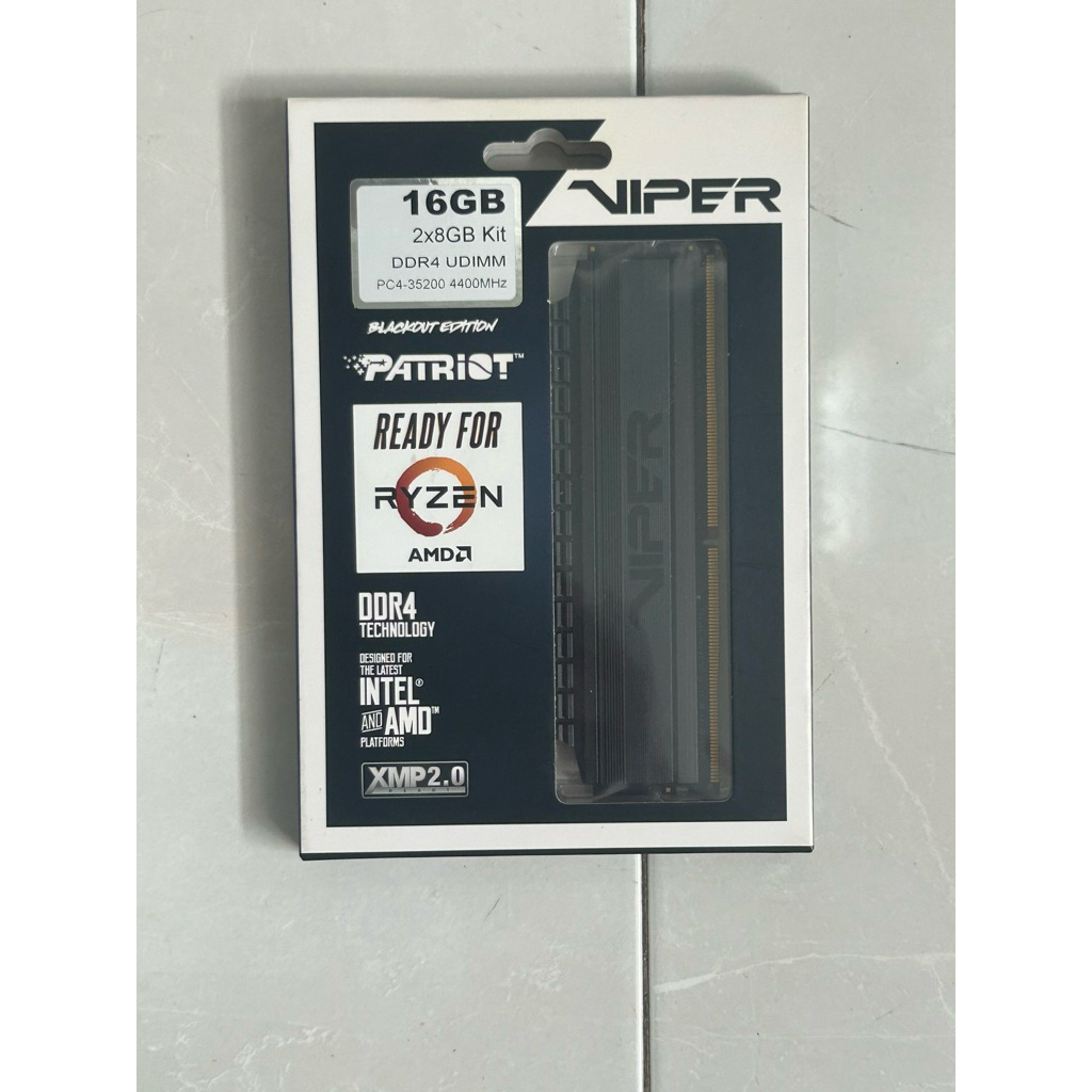 Patriot Viper Blackout Edition 2x8GB DDR4 4400Mhz