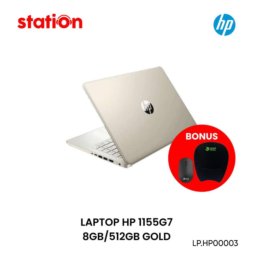 LAPTOP HP 1155G7 8GB-512GB GOLD