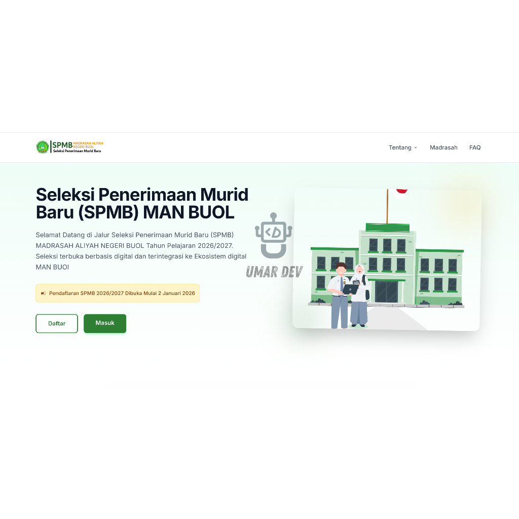 Paket Aplikasi PPDB + Domain + Hosting