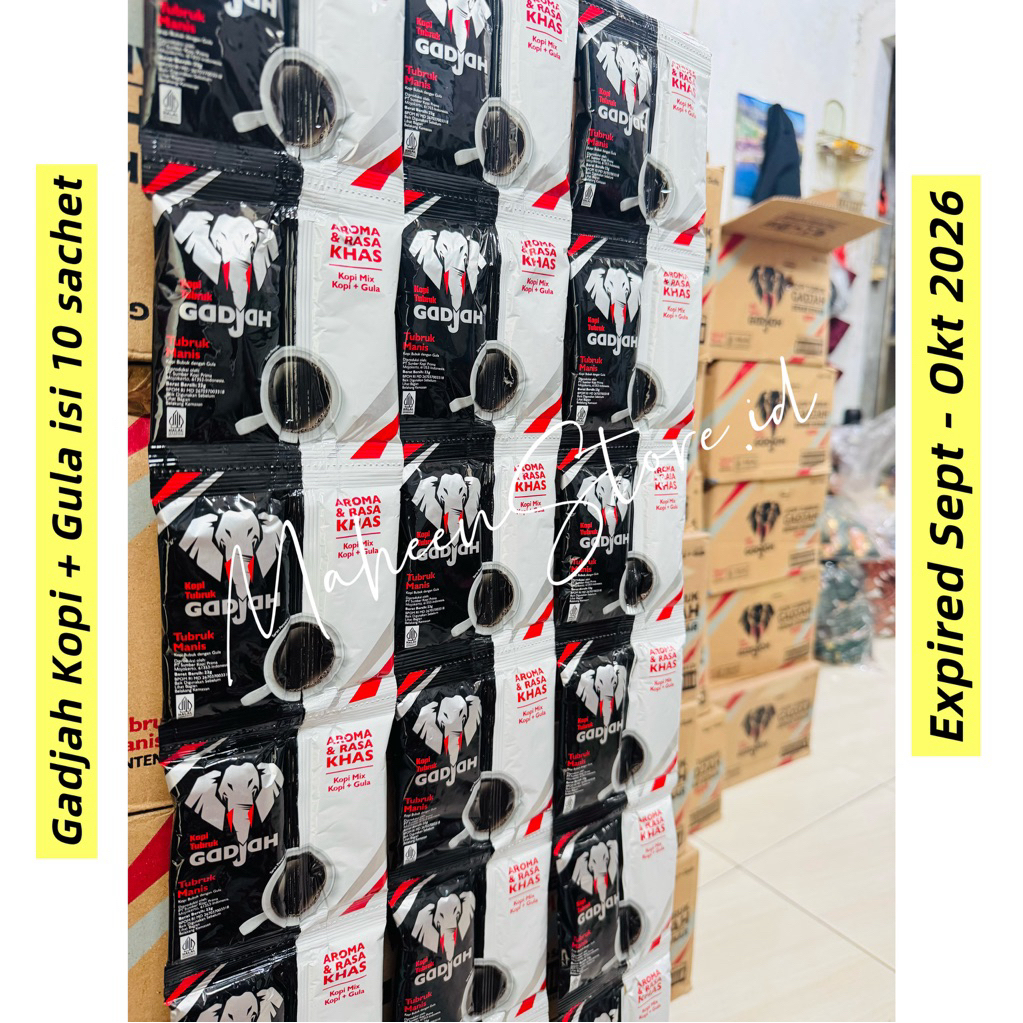 Kopi Gadjah Tubruk Gula Pisah 10 Sachet
