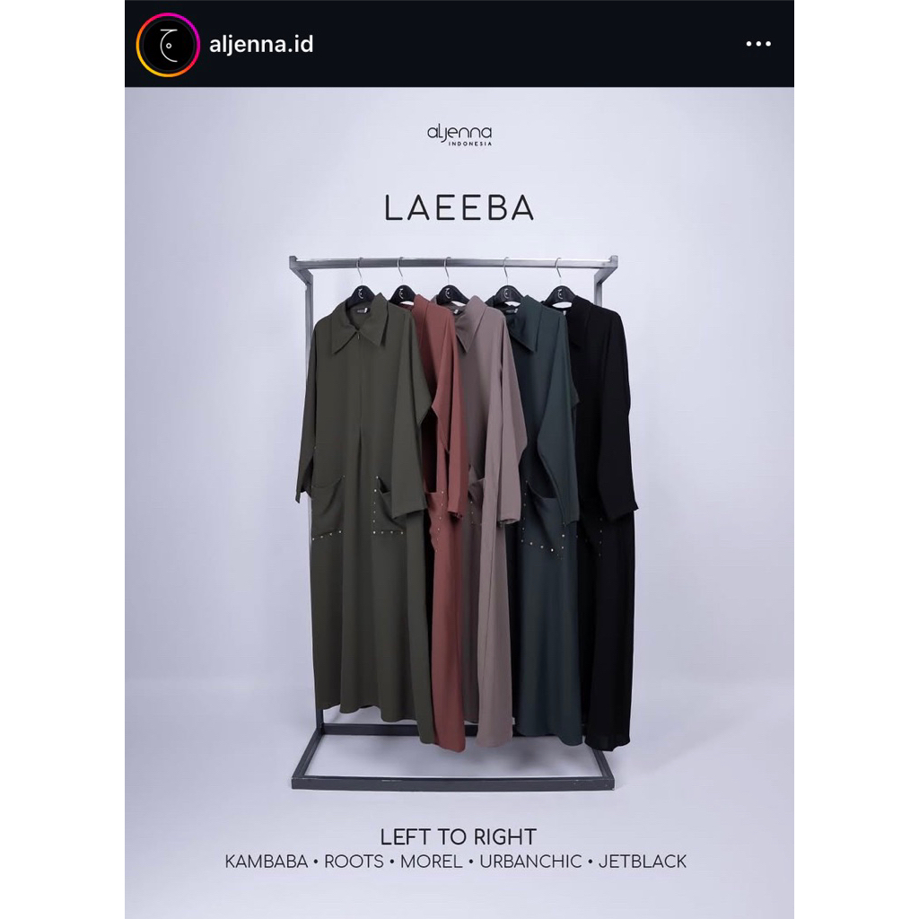 Laeeba dress by Aljenna warna Morel (Size L cut 135cm) with defect