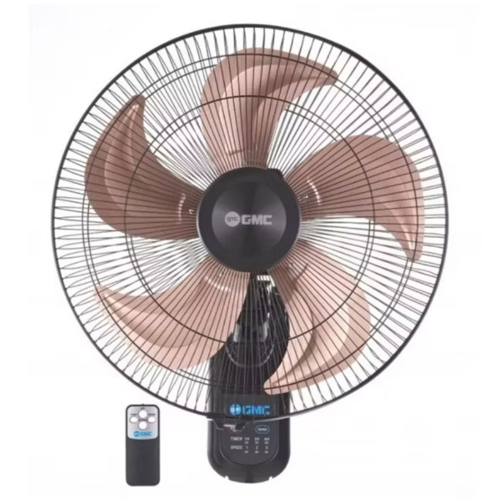 Kipas Dinding Gmc BM-521/wall fan GMC/ kipas dinding baling besi 18' (Remot)