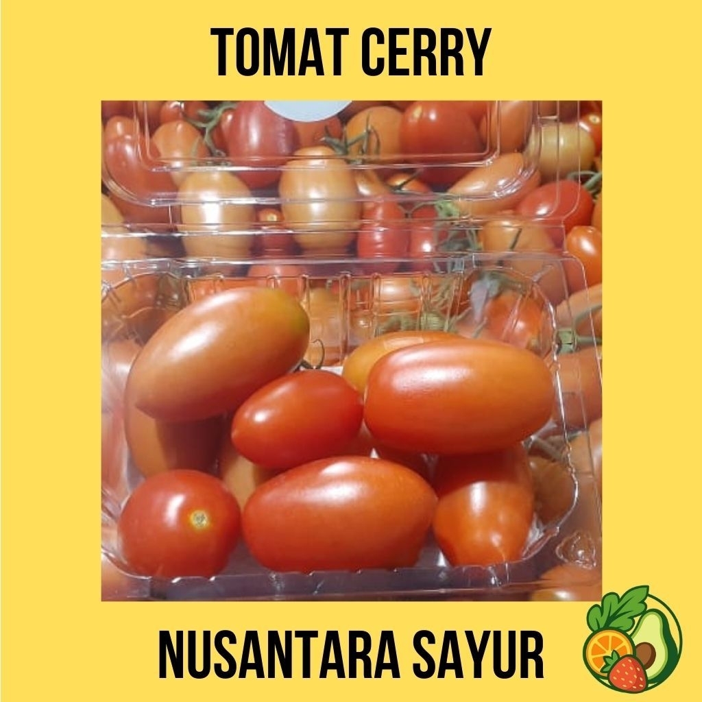 Tomat Ceri Fresh 250g – Buah Mini Manis & Gurih | Cocok Salad & Snack