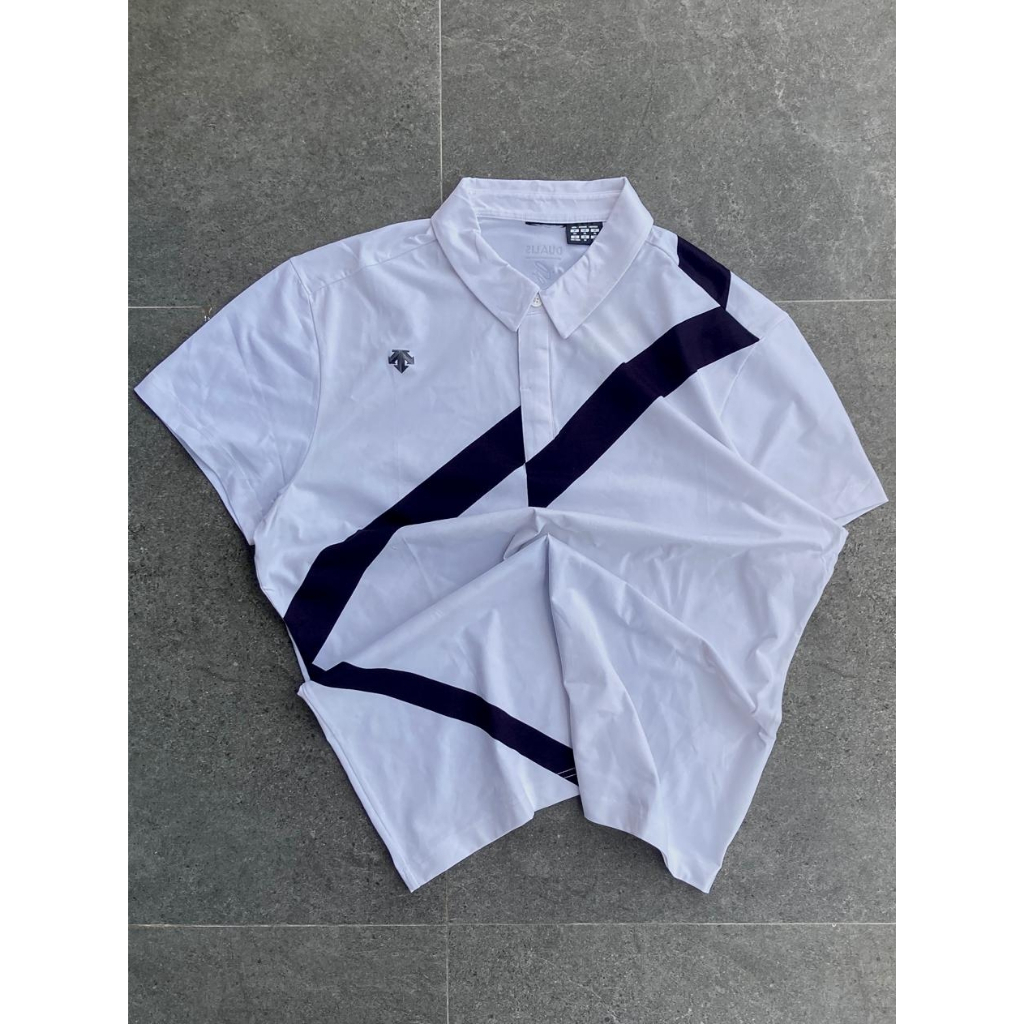 Polo Descente White & Black Original