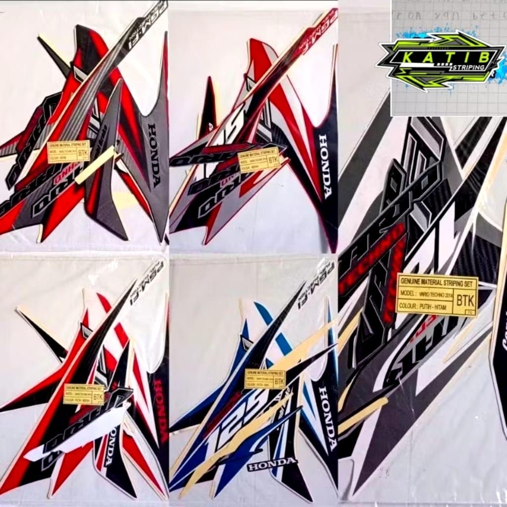 STRIPING VARIO FI 125 2014 LENGKAP FULLSET ORIGINAL LOOK - STIKER VARIO FI 125 2014 LENGKAP FULL BOD