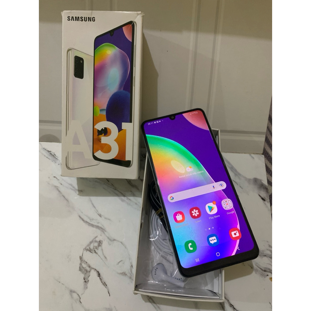 samsung a31 ram 6/128 fullset second - hp second samsung a31 ram 6/128 orian no minus