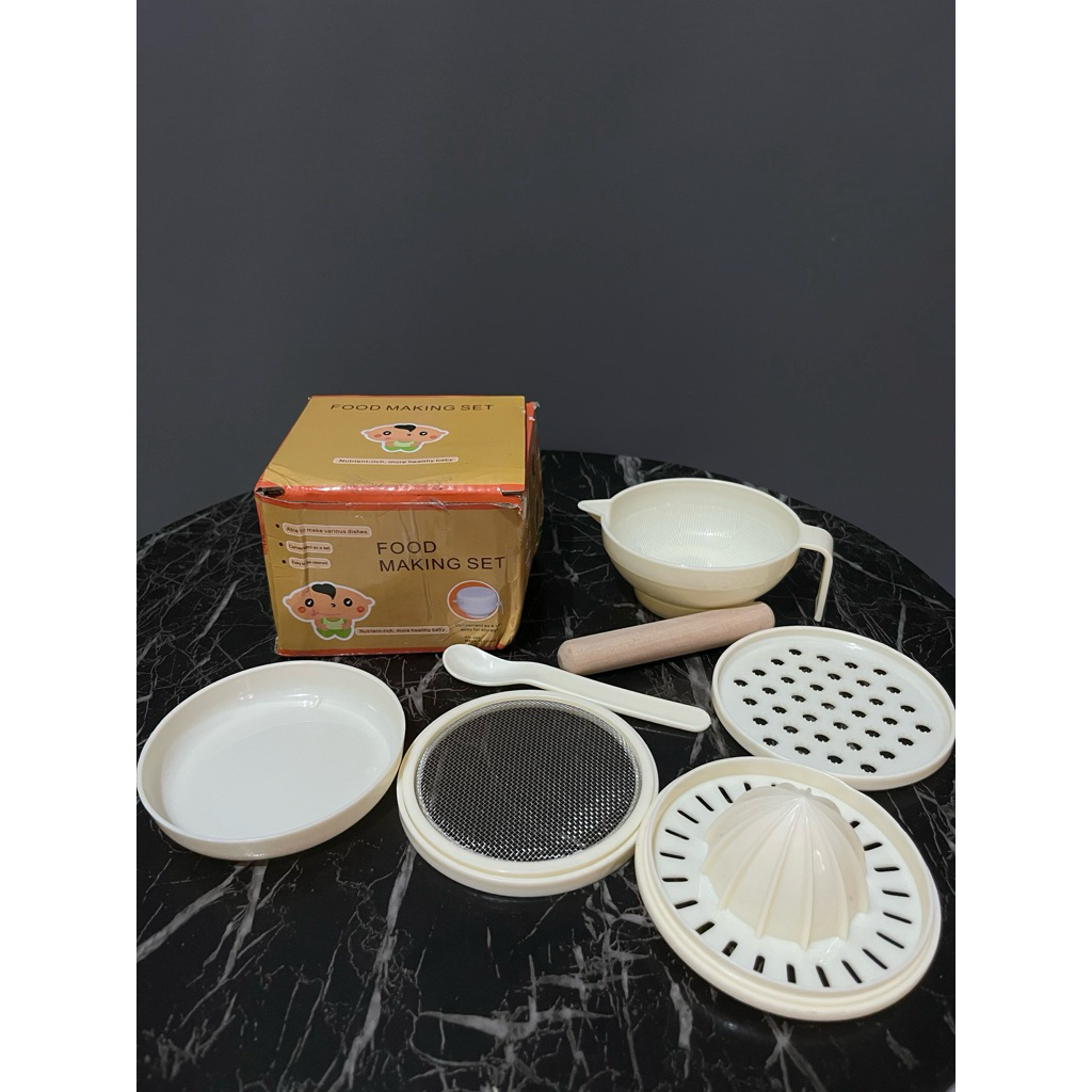preloved making food set atau alat mpasi