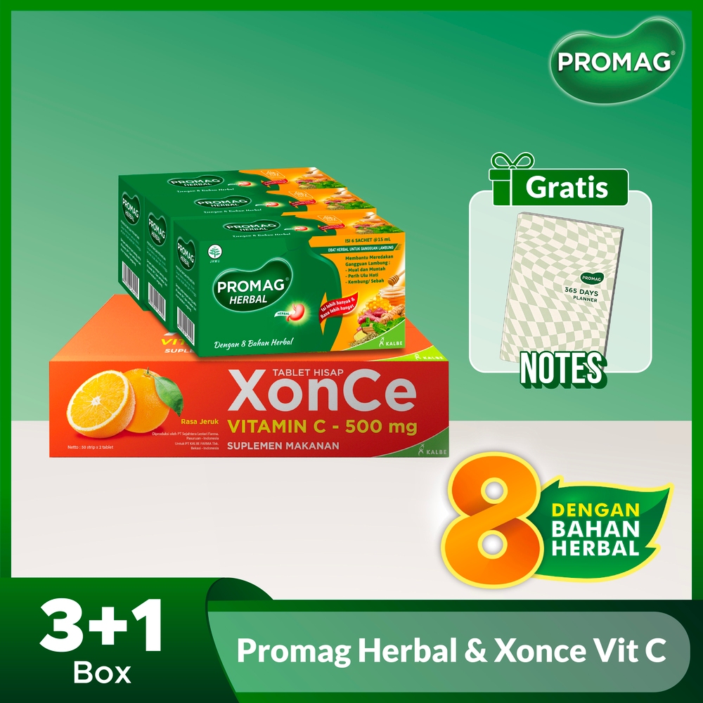 Promag Herbal 15 Ml - 3x & Xonce Table Box Free Notes Promag Formal