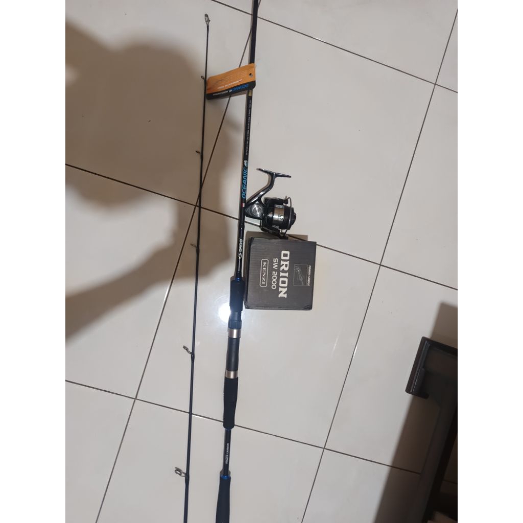 Joran oceanic 210 cm dan reel kenzi orion