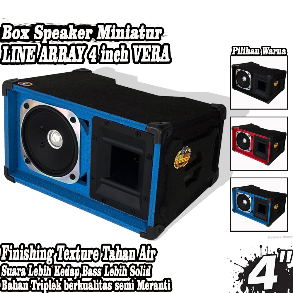 Box Speaker Miniatur Line Array VERA 4 Inch TEXTURE