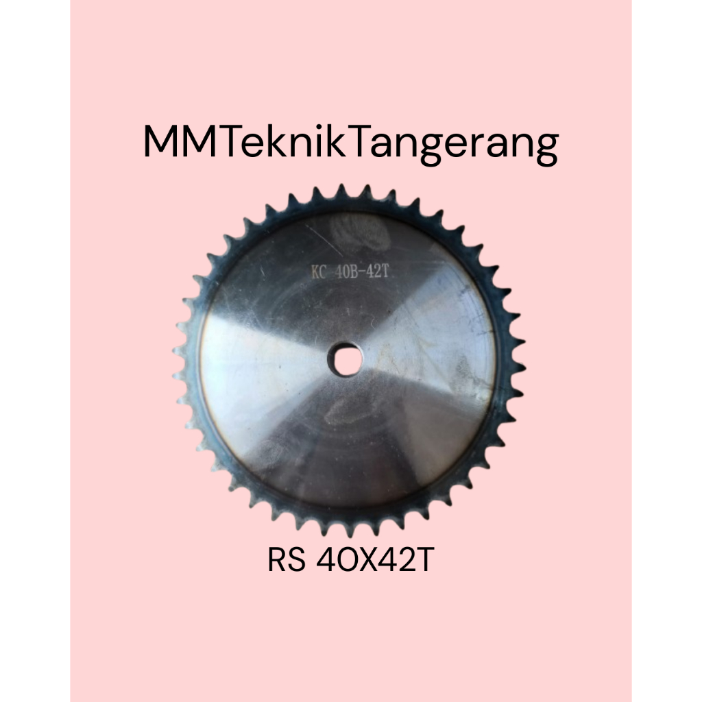Sprocket RS 40 x 42 T Gear Rantai Single Gir gigi Z 42T RS40 -1 40Z42 40X42T 40-1 tipe B Sproket spr