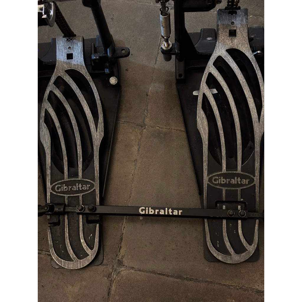 Double pedal drum gibraltar 6611db second plus gigbag zorc