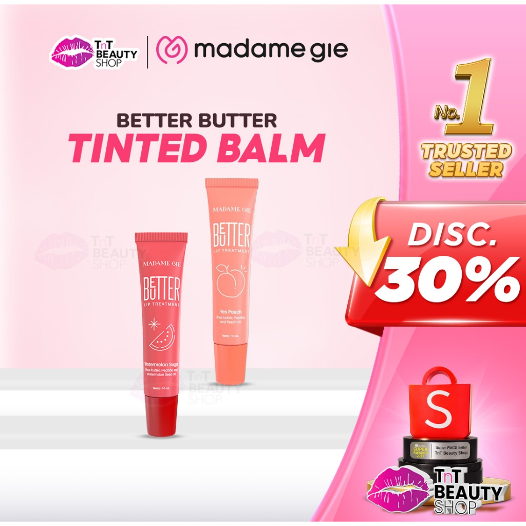 Madame Gie Better Butter - Lip Care Serum Tinted Lip Balm Moisturizing Vitamin E | TnT Beauty Shop