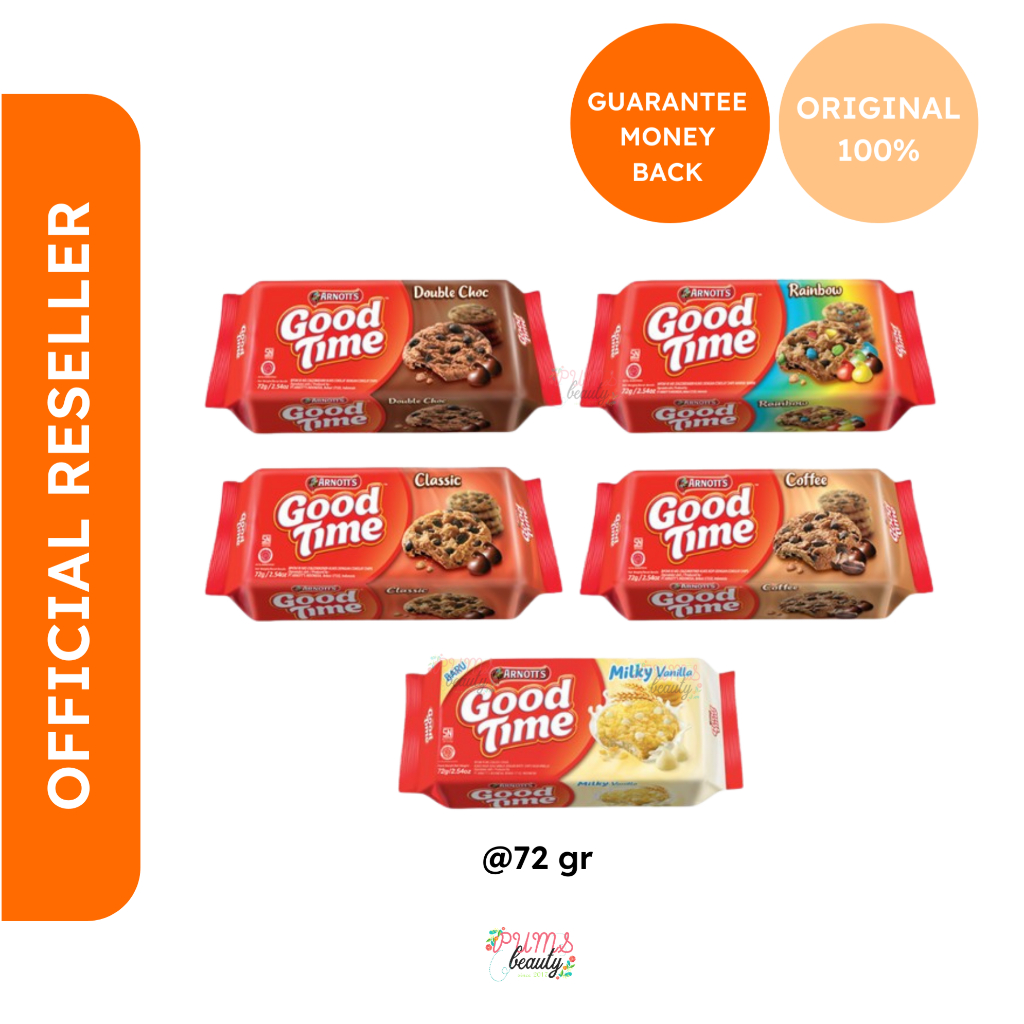 PUMSBEAUTY - GOOD TIME Biscuit Cookies All Varian Coklat Kopi Classic Rainbow Coffe Double Choco Mil