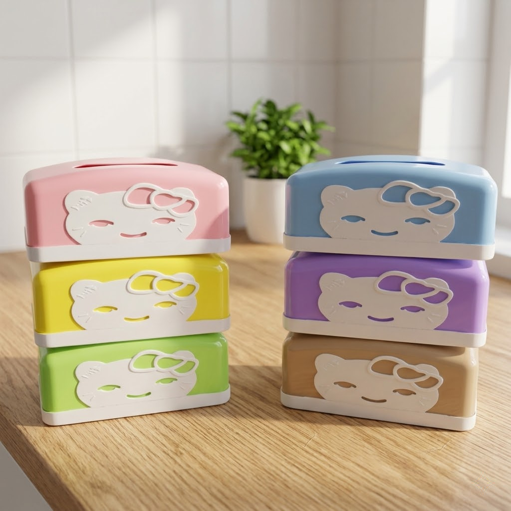 Kotak Tisu Hello Kitty Karakter Estetik - Tissue Box Restoran & Cafe