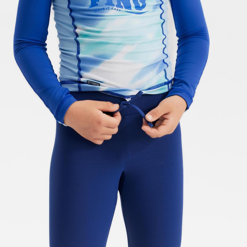 Decathlon OLAIAN Celana Legging Anti UV Selancar Anak Laki-Laki 500 Biru - 8926055