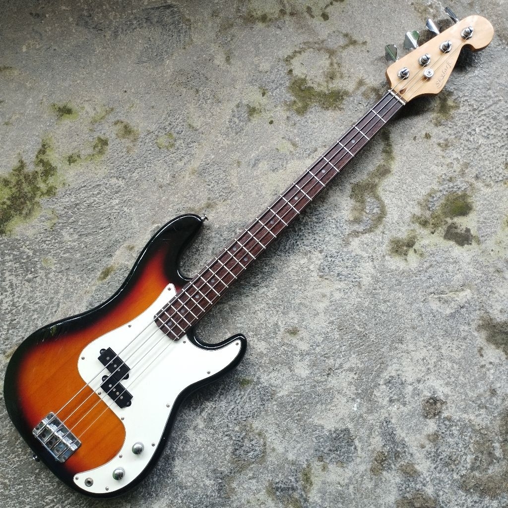 GITAR BASS ORIGINAL SKYLARK PRECESION BASS SUNBRUST MURAH UPGRADE