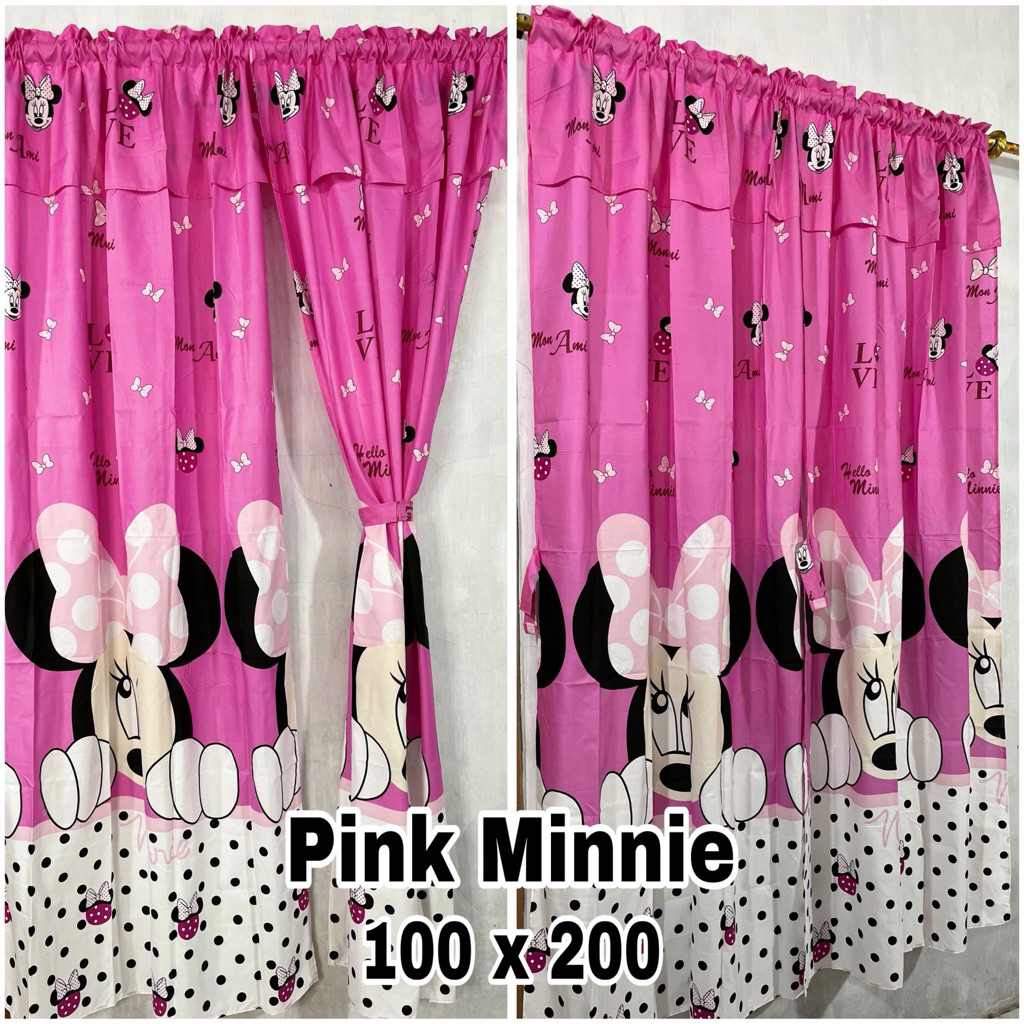 Gorden Serut Motif dan Polos Gorden Serut Poni