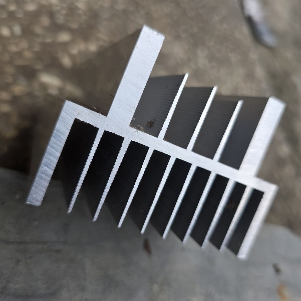 heatsink 10cm pendingin power 2U tebal 7.5mm super