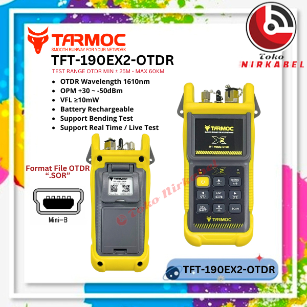 Tarmoc TFT-190E-OTDR | OTDR 1550nm ,OPM,VFL