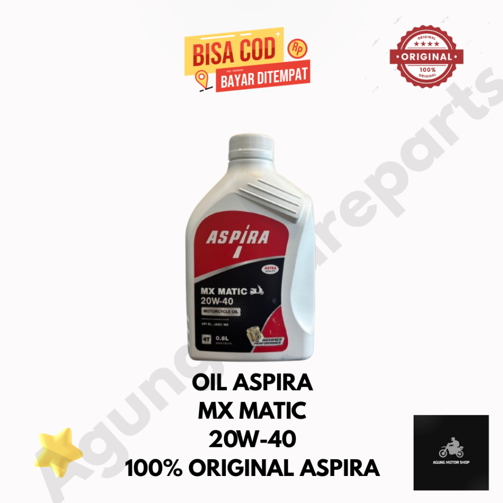 Oli Motor Matic ASPIRA 20W-40 0,8L Original ASTRA OTOPART