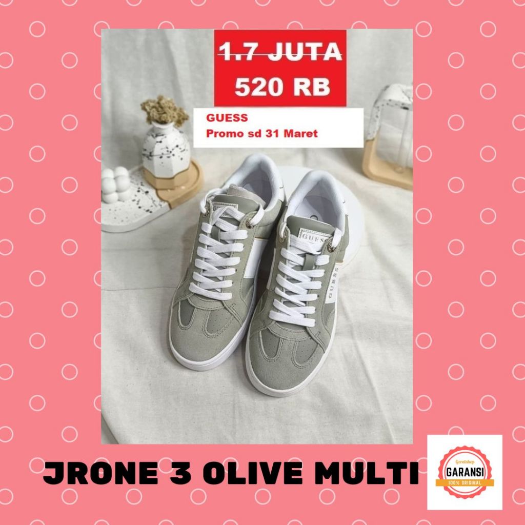 Sepatu sneakers wanita seri JRONE 3 Guess 100% original store