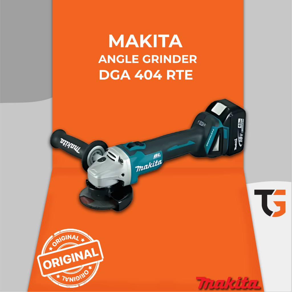 Makita DGA 404 RTE DGA404 RTE DGA404RTE Mesin Gerinda Baterai Cordless