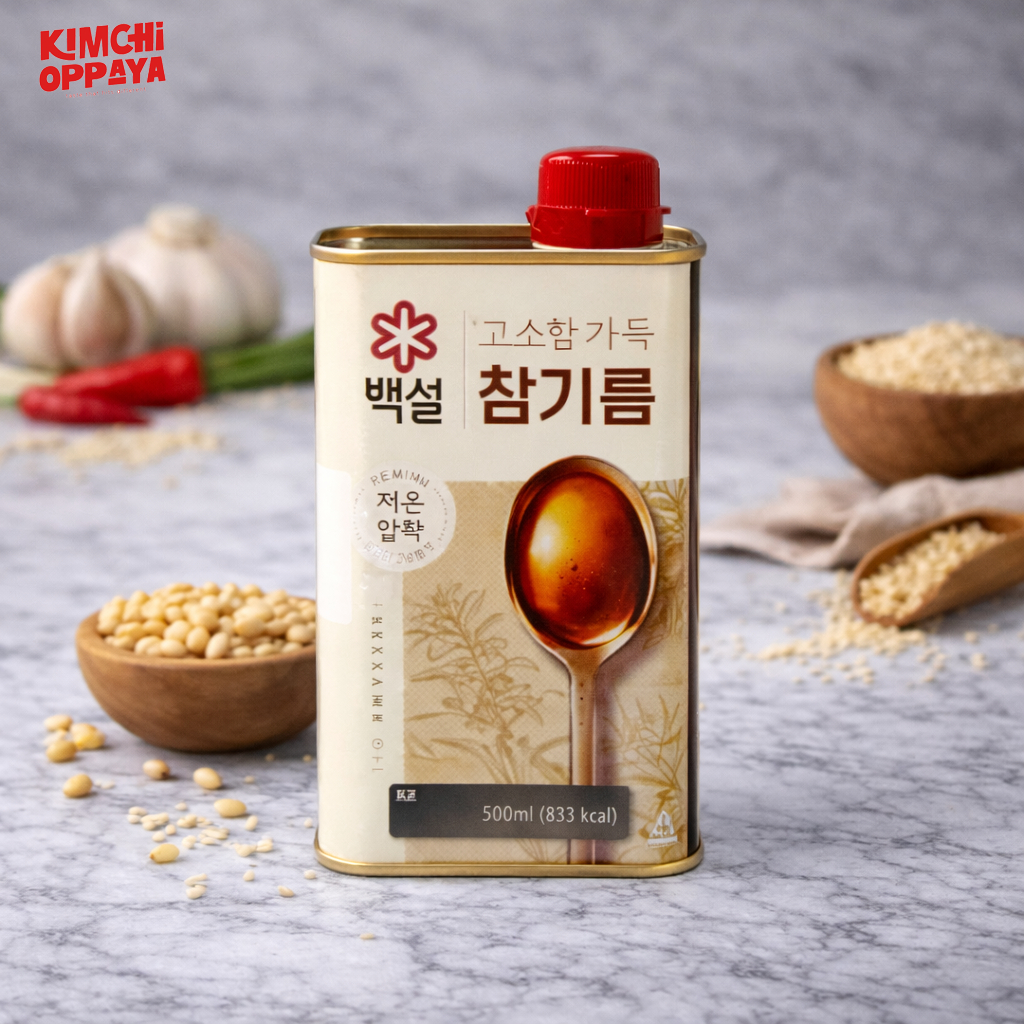 Cj Beksul Minyak Wijen Premium Sesame Oil 500 Ml Korea