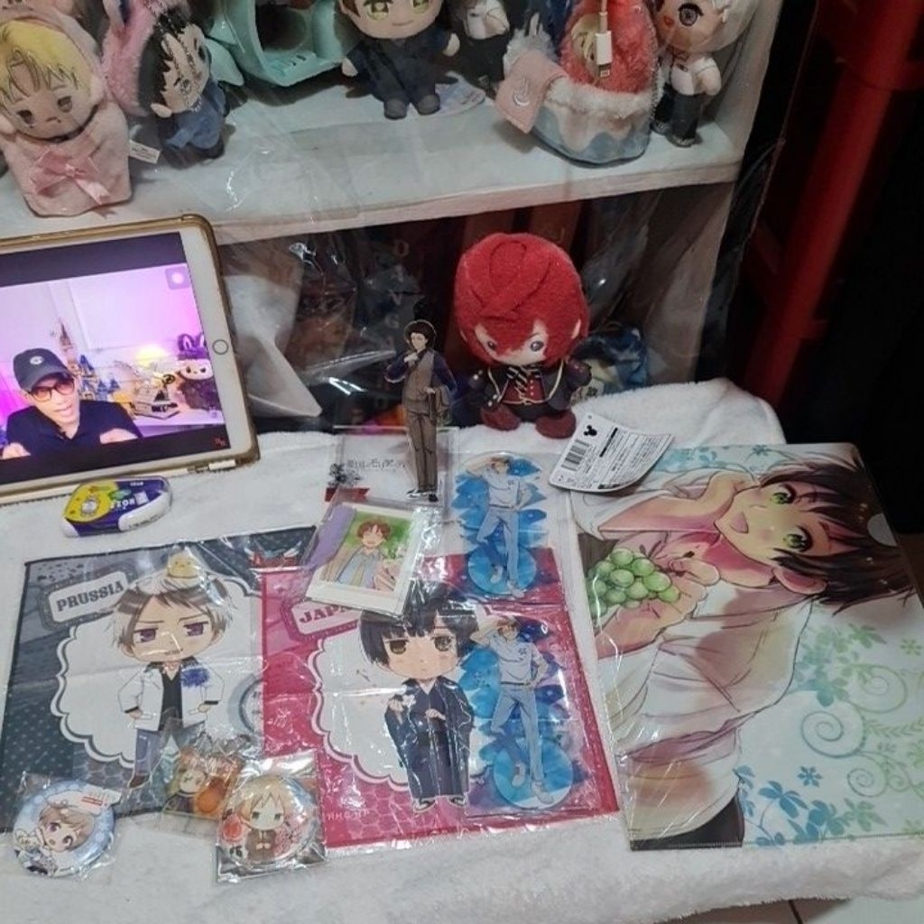[official] hetalia merch keychain pin plush keychain