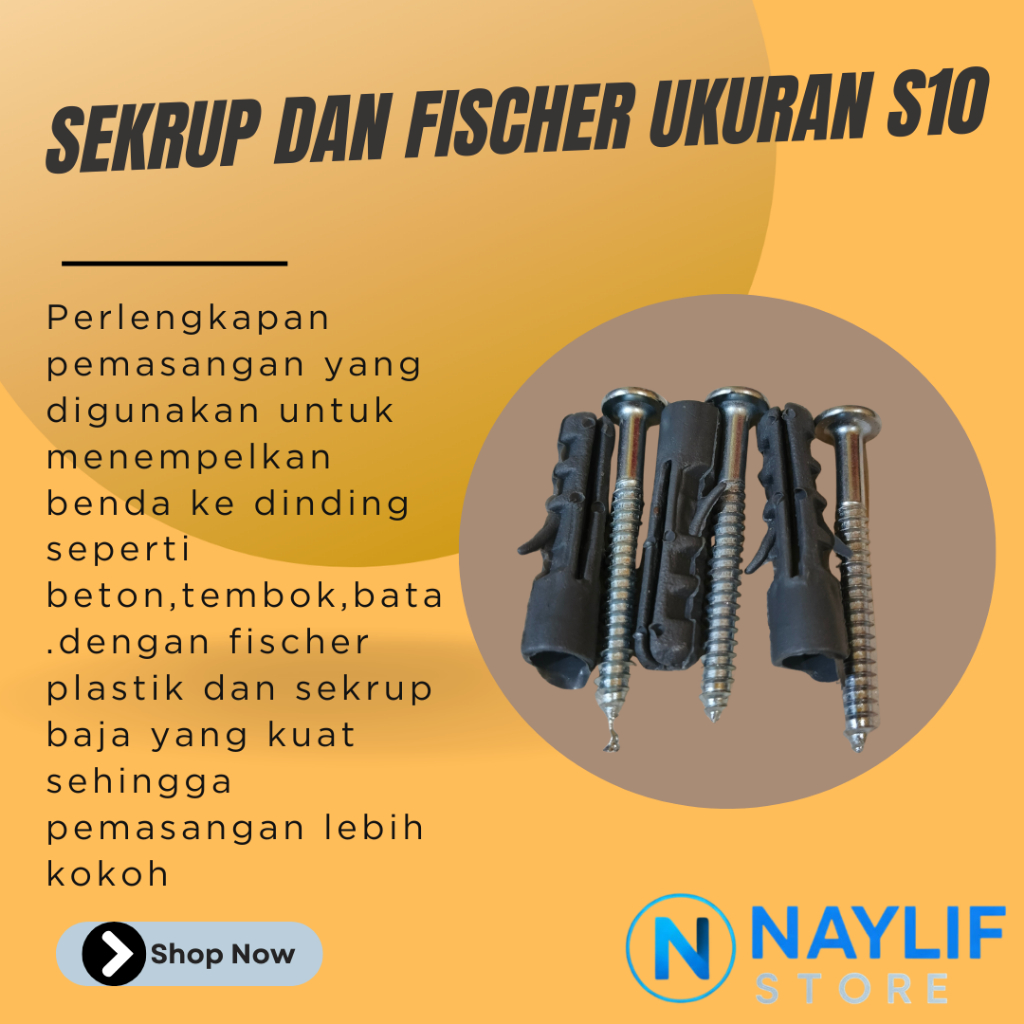 SEKRUP DAN FISCHER UKURAN S10