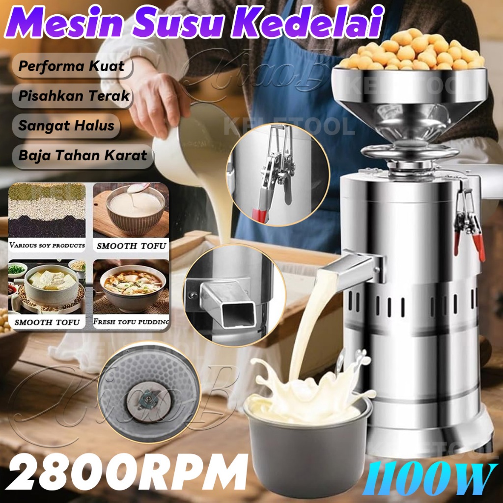 Pembuat Susu Kedelai Rumah Tangga Mesin Susu Kedelai Penggiling Pemisahan Terak Mesin Tahu mesin Sus