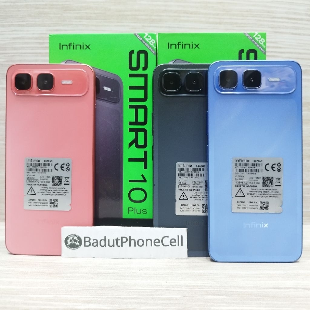 Infinix Smart 10 Plus 8/128GB Handphone Second Bekas Fullset