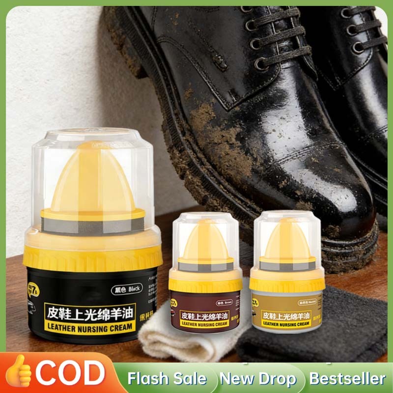 Minyak Perawatan Sepatu Kulit Cream Semir Sepatu Kulit Dengan Kuas Semir Sepatu Self Shine Perawatan