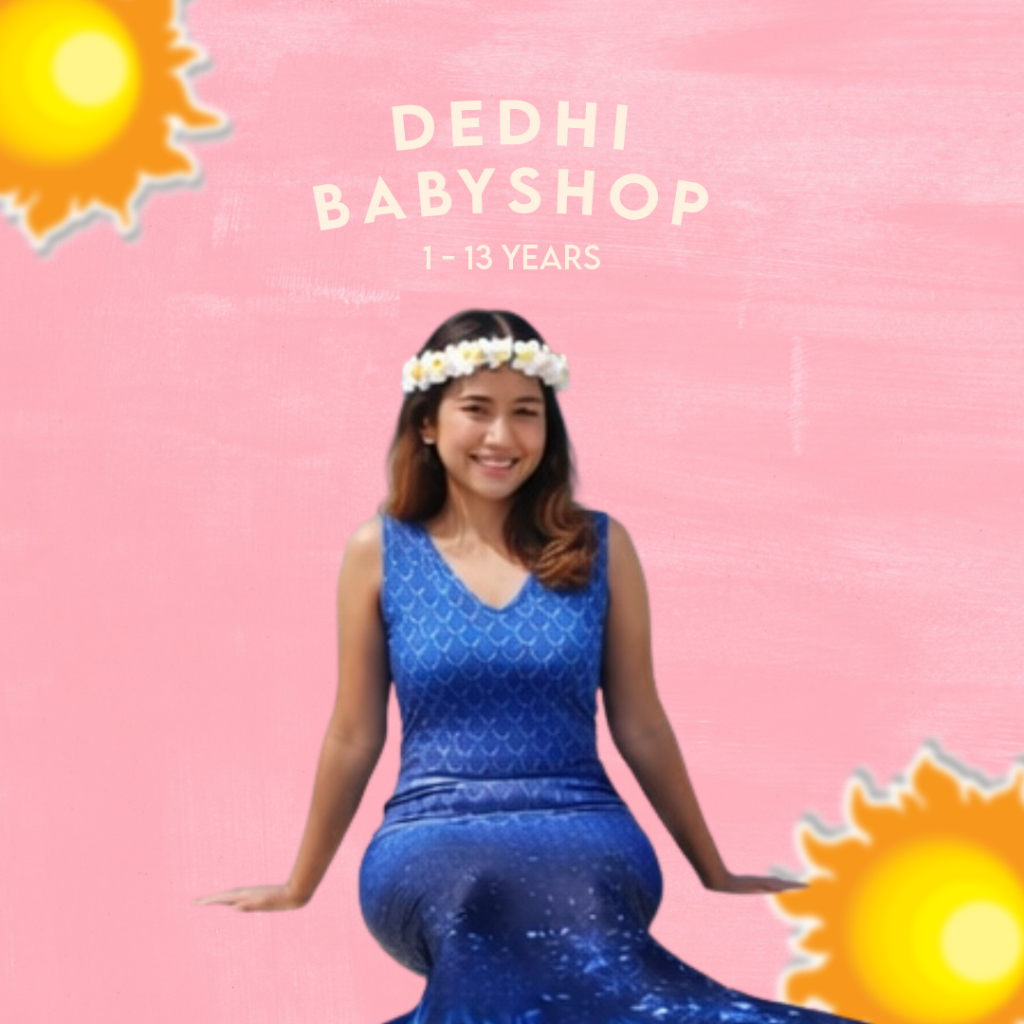 Dedhibabyshop Kostum Mermaid Putri Duyung Premium Warna Navy Size XL untuk Remaja dan Dewasa Bahan M