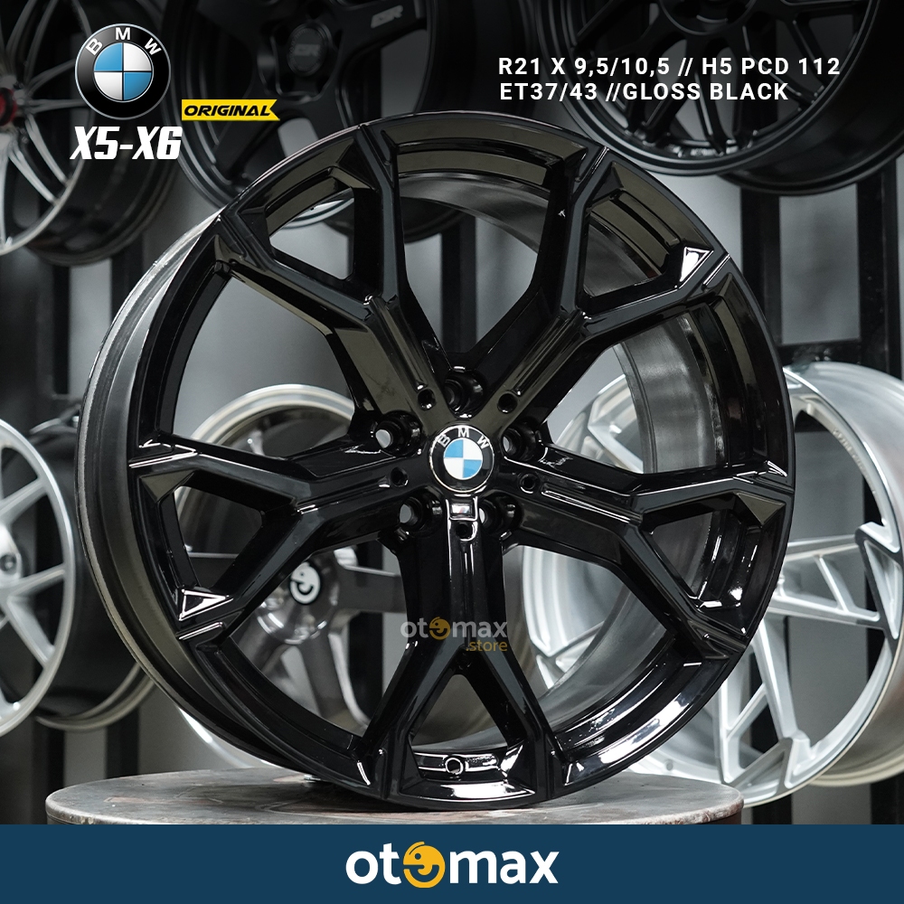 Velg Mobil OEM BMW X5 Original Ring 21 Gloss Black Second