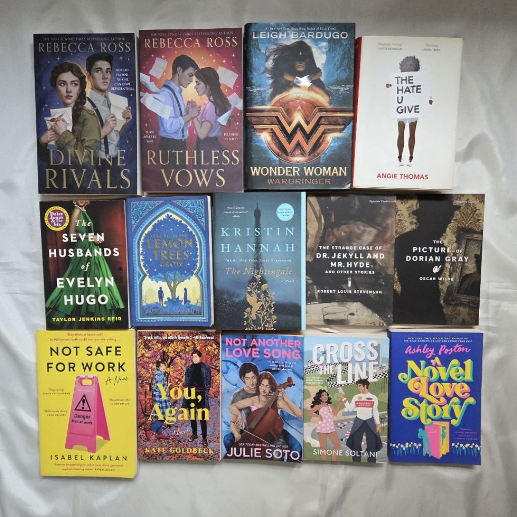 CLEARANCE SALE PRELOVED IMPORT NOVEL (baca deskripsi) / seven husbands of evelyn hugo, divine rivals