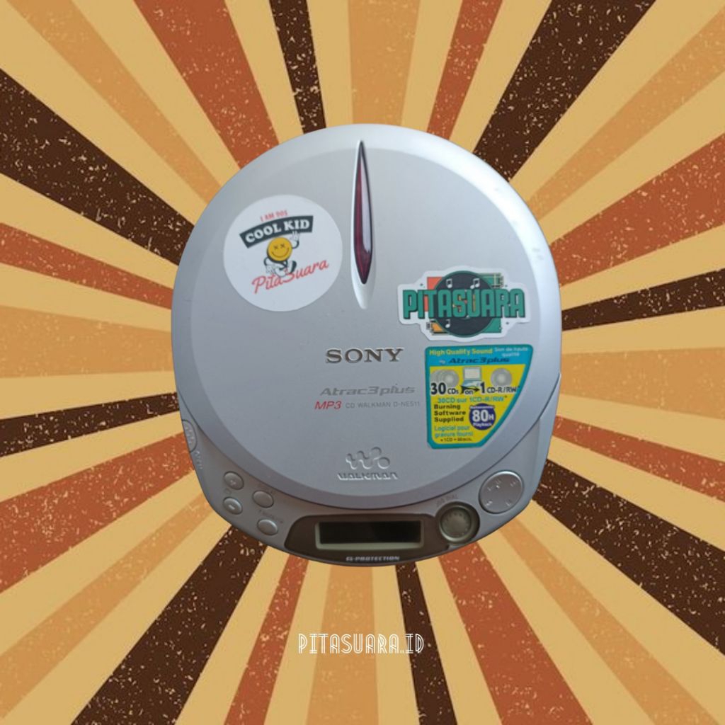 Discman Sony CD Walkman D-NE511 – Classic Silver Edition