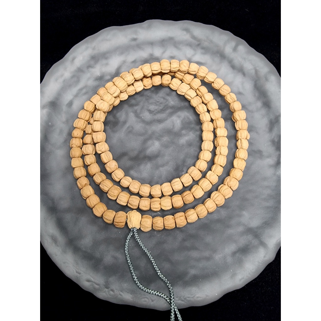 Kalung Tasbih Lotus Cacumen Bodhi Seed Nepal Full Natural HQ 7mm P151