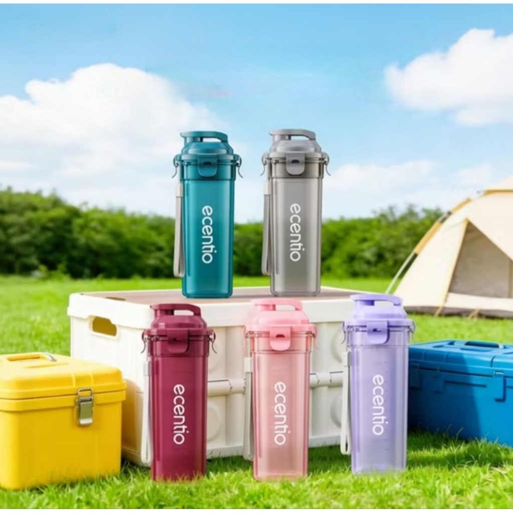 ECENTIO Botol Air Minum Portable 500m Olahraga Bottle Anti Bocor lokasi makassar