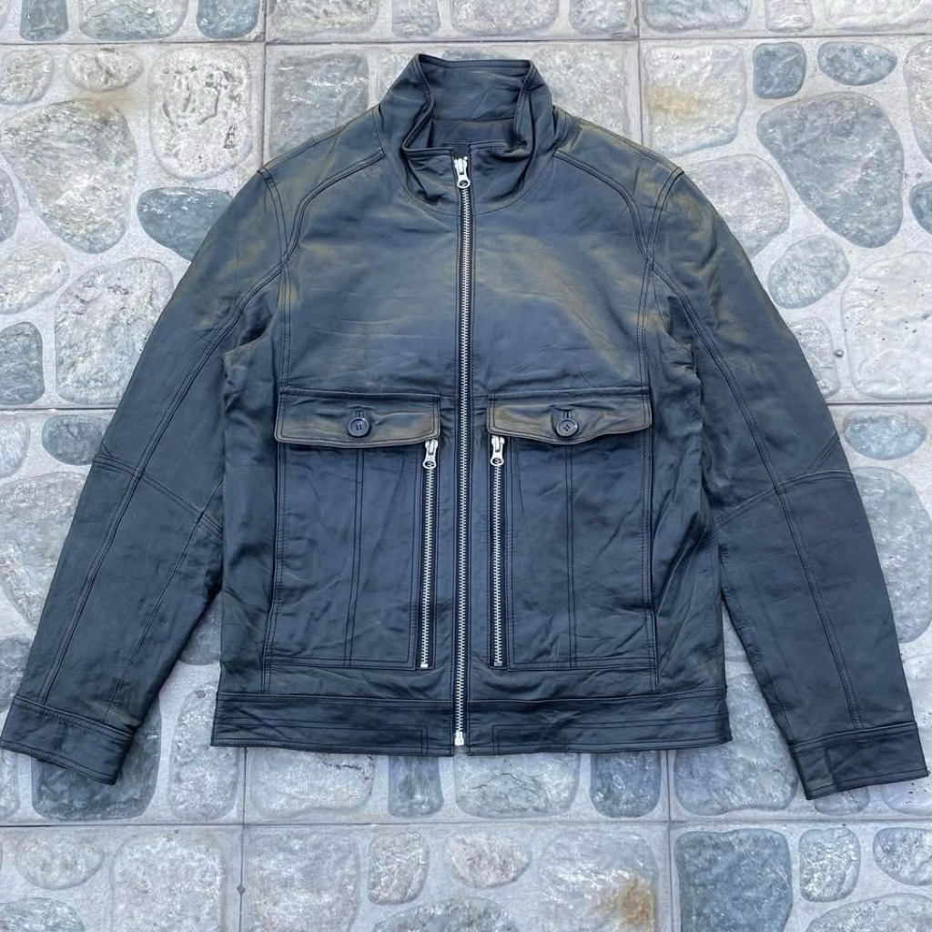 Windy club leather jacket