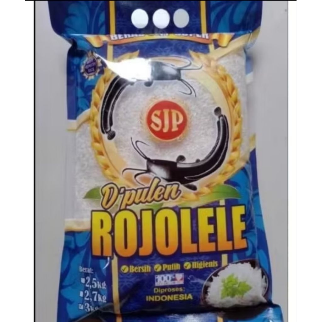 Beras Rojo lele 3kg biru
