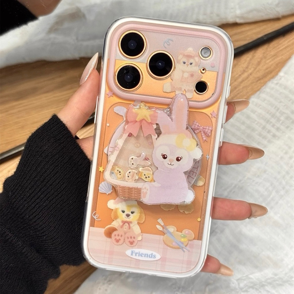Socket Magsafe Kelinci Bunny Pink (Mainannya Bisa Digerakin) - Pemegang Phone / Holder HP Akrilik Gr