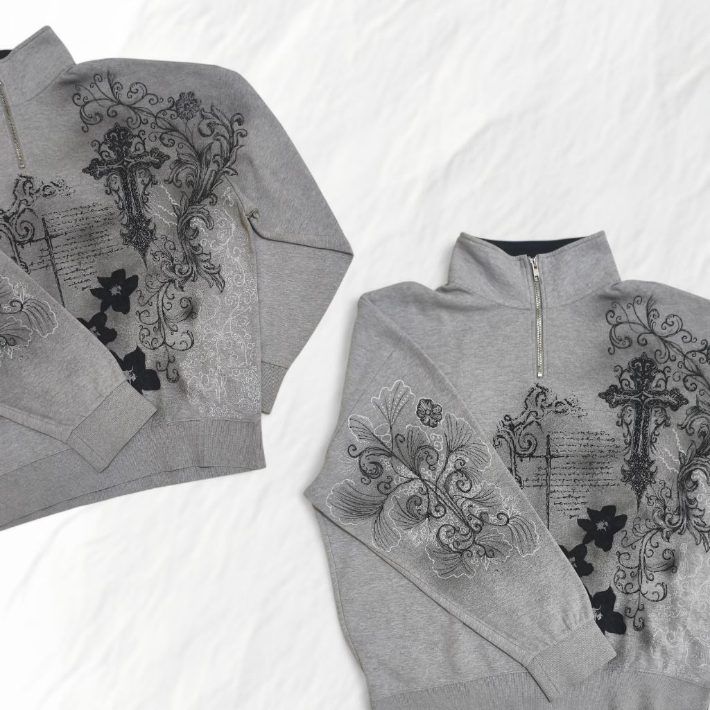 half zip sweatshirt painting