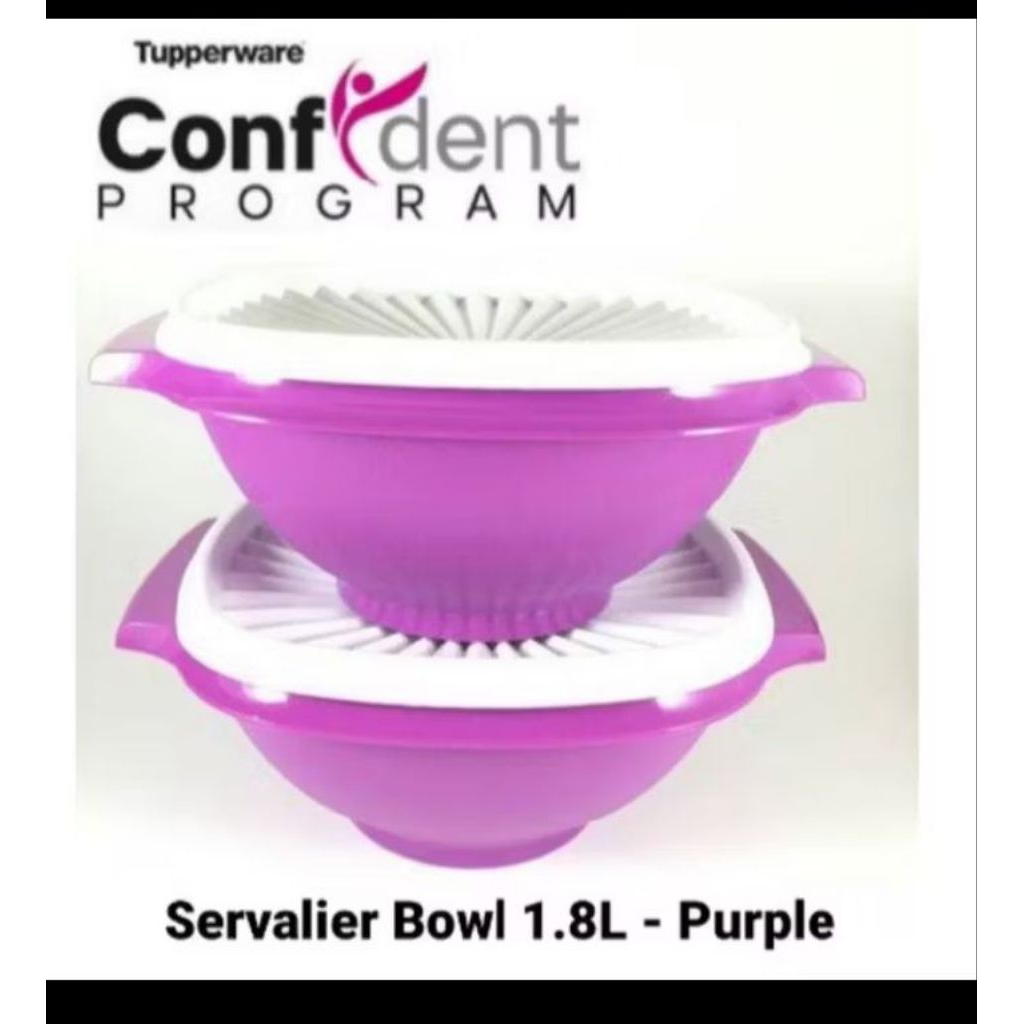 servalier bowl bakul nasi tupperware
