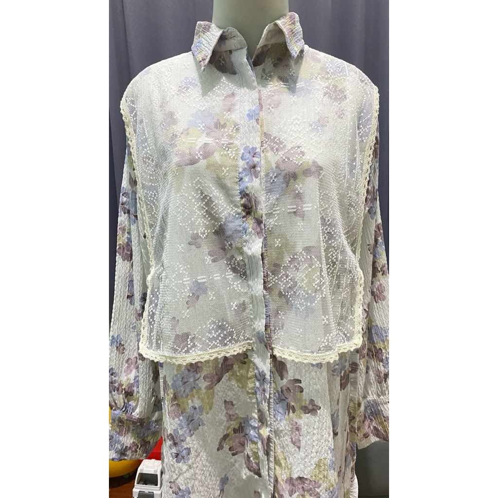 Preloved tunik bunga bunga