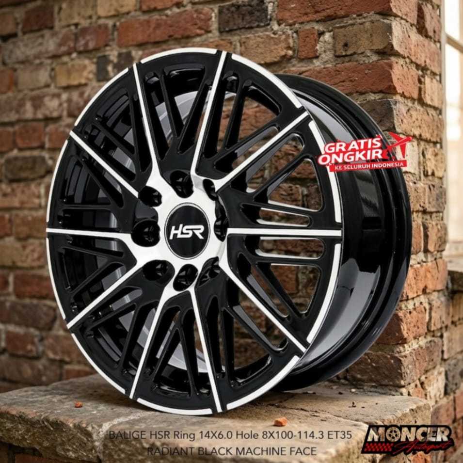 velg mobil racing RING 14 cocok untuk mobil Calya Rio Avega Aerio dll velg hsr balige RING 14